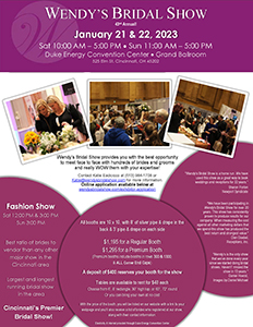 Wendy's Bridal Show Information