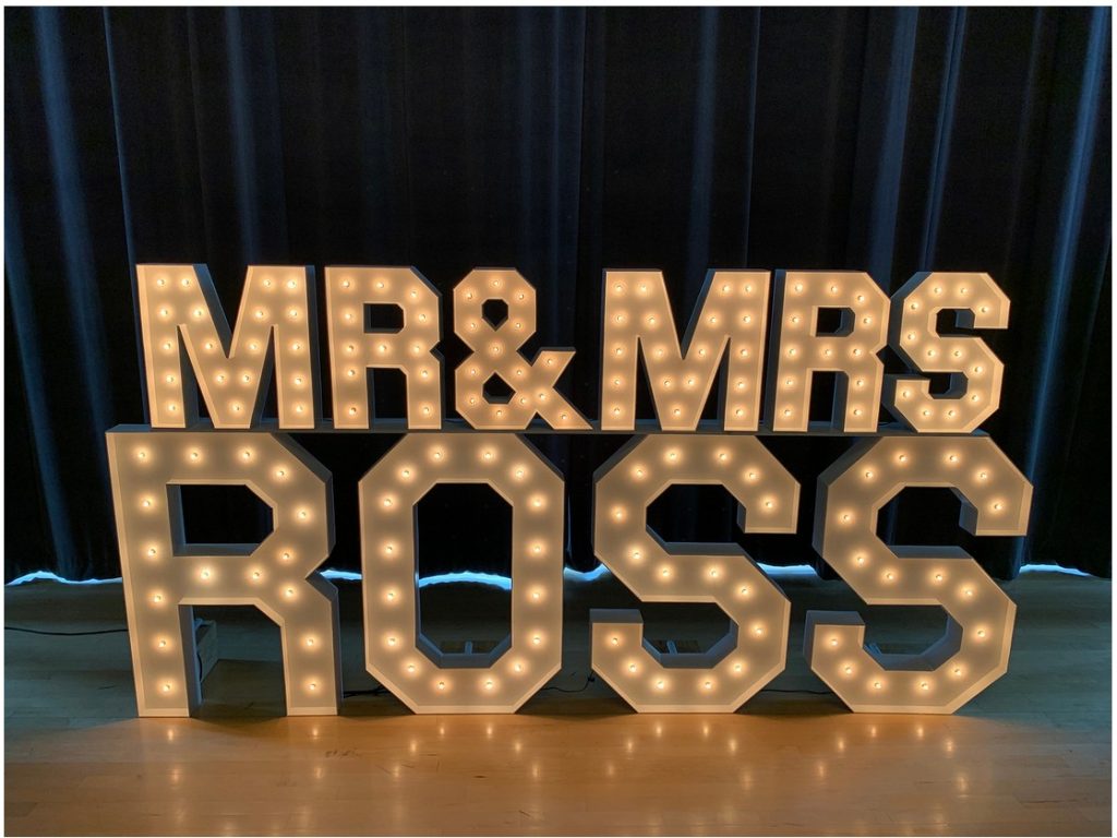 Your Name In Lights - Wedding Decor