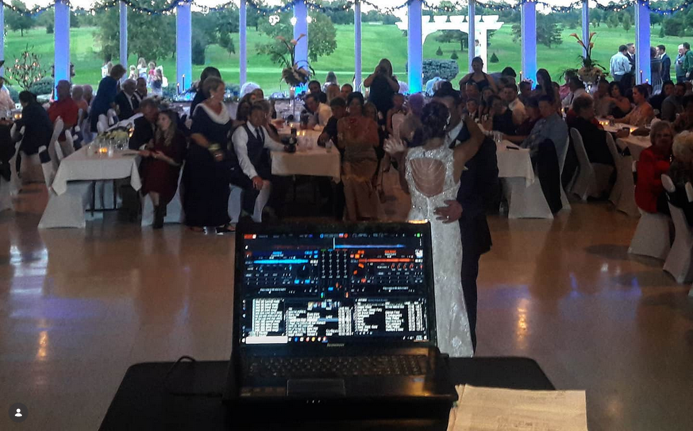 Wedding DJ at reception