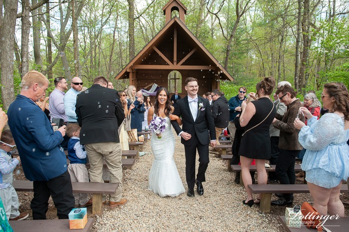 Bride And Groom Outdoor Wedding