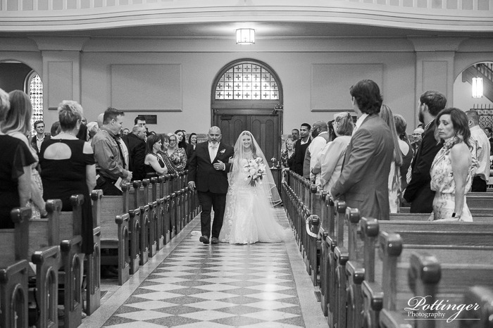 Father Walking Bride Down Aisle
