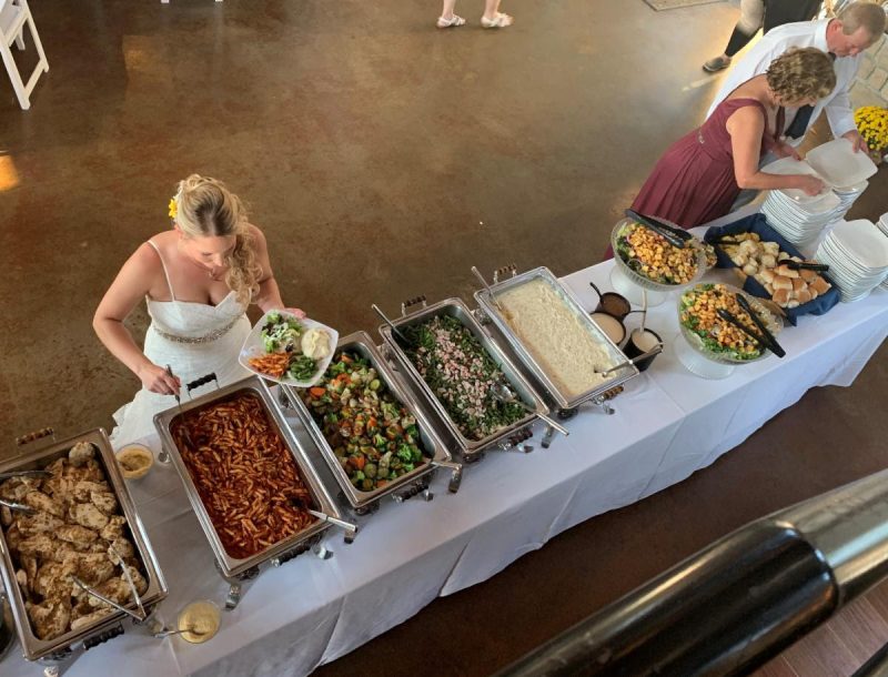 Bride At Buffet